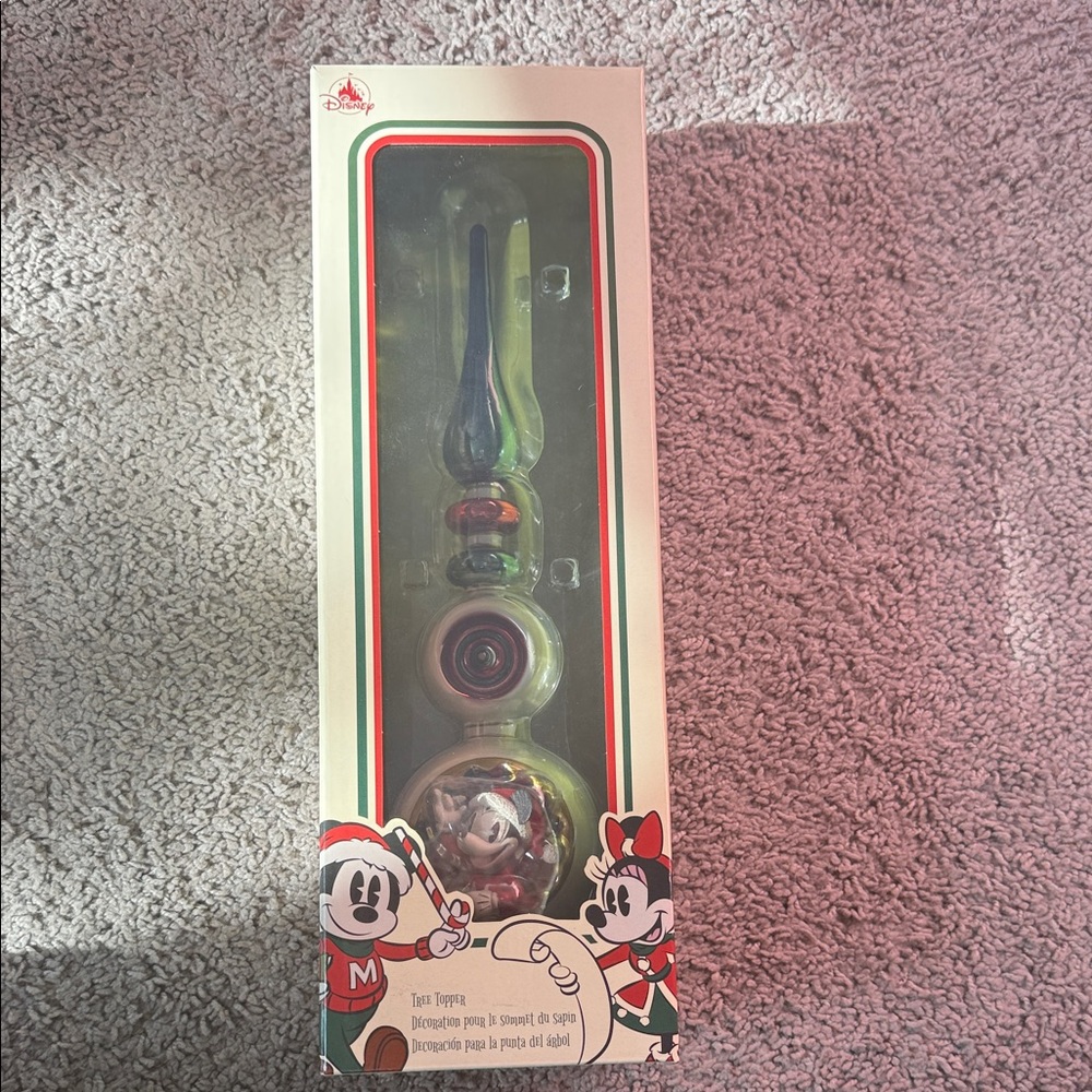 Disney Mickey and Minnie Tree Topper with Blue and Red Accents